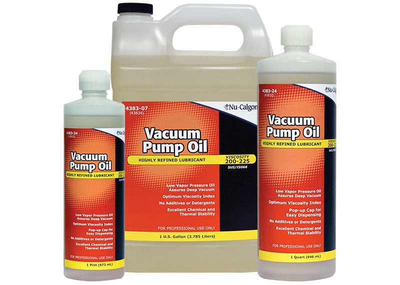 Nu-Calgon 4383-24 Cal-Vac Vacuum Pump Oil - 1 Qt, Iso Vg 46