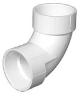 PVC Elbow - 3 in, 90 Degrees