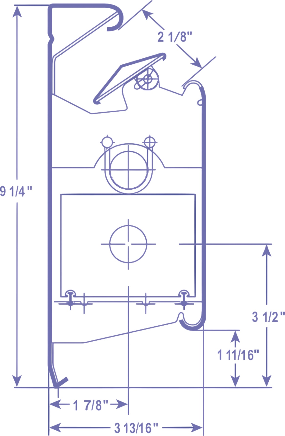 Haydon® 958B8 Hi-Output 958 Baseboard Heater - 8 Ft, 1,430 Btu/H