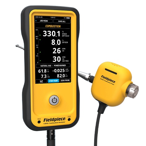Fieldpiece CAT85K2 Cat85 Combustion Analyzer Kit - With Wireless Printer
