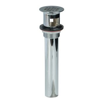 AB&A™ 68309 Lavatory Grid Drain, 1-1/4 in, Brass, Chrome, 6 in, Drain Function Type