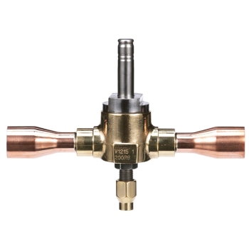 Alco Controls™ 049609 Refrigerant Solenoid Valve, Brass Body, Connection Size 1: 3/8 in, Connection Type 1: Sweat ODF