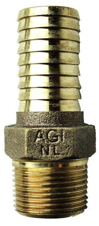 American Granby NLRBMA1/2 1/2 Brass Insert X Male Adapter Lead Free