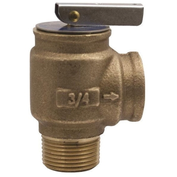 Apollo® 1040805 Safety Relief Valve, 3/4 in Connection, FNPT Connection Type, 80 psi Pressure, Bronze Body