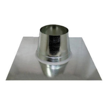 Artis Metals FP6 Pipe Flashing, For Pipe Size: 6 in, Flat Roof Pitch, 6-1/4 in Height, Galvanized, 18 in Width