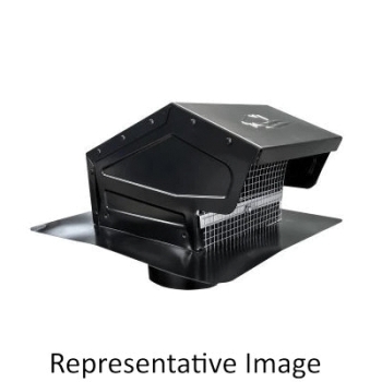 Builder's Best® 012639 Roof Vent, For Duct Size: 7 in, 9-1/2 in Height, 14 in Width, 14-7/16 in Depth, Steel
