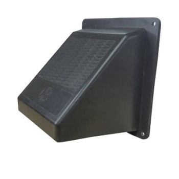 Builder's Best® 110284 Wide Mouth Hood, 5-3/4 in Width, 5-3/4 in Height, For Duct Size: 4 in, Polypropylene, Brown