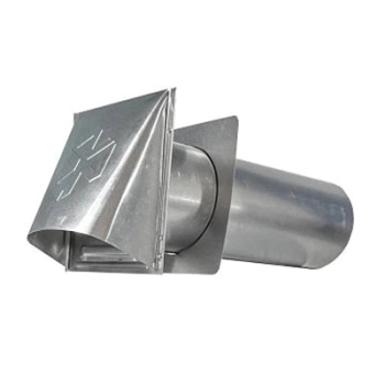 Builder's Best® 110277 Standard Mouth Hood, 6 in Width, 6 in Height, For Duct Size: 4 in, Wall Installation / Mounting