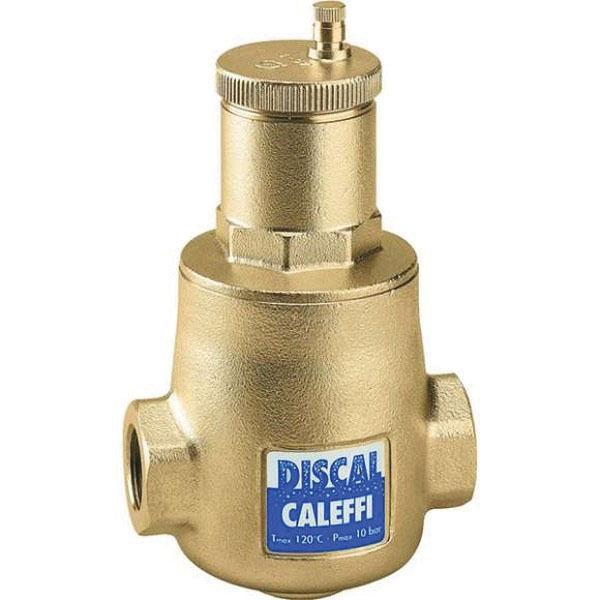 Caleffi 551 Series 551006A Discal Air Separator, 1/2 in, NPT, Brass