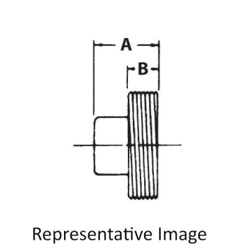 Charlotte Pipe ABS 106-2 DWV Cleanout Plug, Plug Fitting, Schedule/Class: SCH 40, Connection Size 1: 2 in
