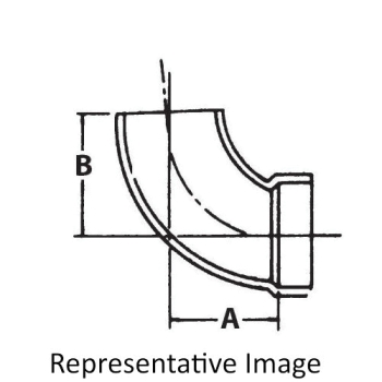 Charlotte Pipe ABS 302-1-1/2 DWV 1/4 Street Bend, Bend Fitting, Schedule/Class: SCH 40, Connection Size 1: 1-1/2 in