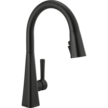 DELTA® 19802Z-BL-DST Kitchen Faucet, Deck Installation / Mounting, 1 Handles, 1 or 3 Holes, 1.8 gpm Flow Rate