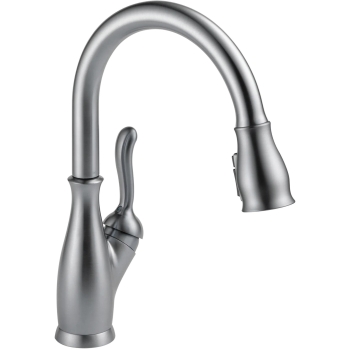 DELTA® 9178-AR-DST Kitchen Faucet With ShieldSpray® Technology, Deck Installation / Mounting, 1 Handles, 1 or 3 Holes