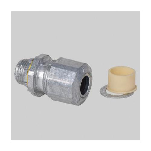 Liquid-tight, 1/2'' connector for PVC jacketed MC Cable, fits No.12, No.14, No.10 25/pack 100/case