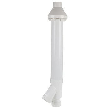 DiversiTech® CVENT-3 Concentric Vent, 3 in Intake, 3 in Exhaust, PVC, 39.1 in H