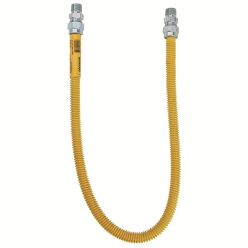 Dormont® SafetyShield® 20C-3131-36 Gas Connector, 36 in Length, Connection Size 1: 1/2 in, Connection Type 1: MIP