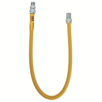 Dormont® SafetyShield® 30C-3132-48 Gas Connector, 48 in Length, Connection Size 1: 1/2 in, Connection Type 1: MIP