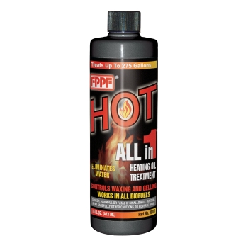 FPPF Hot All In 1 00161 Heating Oil Treatment, 16 oz Net Content, Bottle Container, 60 deg C Flash Point