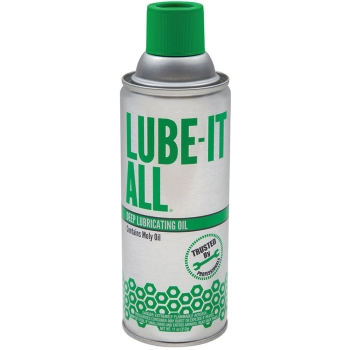 LUBE-IT ALL® LA12 Deep Lubricating Oil, 11 oz Net Content, 104 deg F Flash Point, Aerosol Container