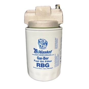 Gar-Ber 1600 Spin-On Fuel Oil Filter, Aluminum, 3/8 in Connection, NPT Connection Type