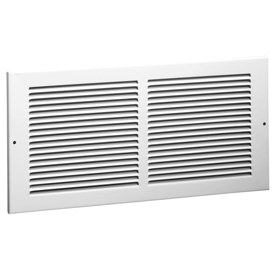 Hart & Cooley® 650 43166 Return Air Grille, 24 x 6 in, Steel, Bright White Enamel