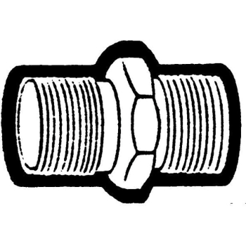 Holyoke 1051-MHMH Garden Hose Union, Union Fitting, Connection Size 1: 3/4 in, Connection Size 2: 3/4 in, Brass
