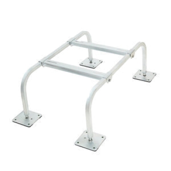 IBEX® 1802AL Mini-Split Stand, Aluminum, 35 in Length, 20 in Width, 18 in Depth, Zinc-Plated Yellow, Stand Function Type