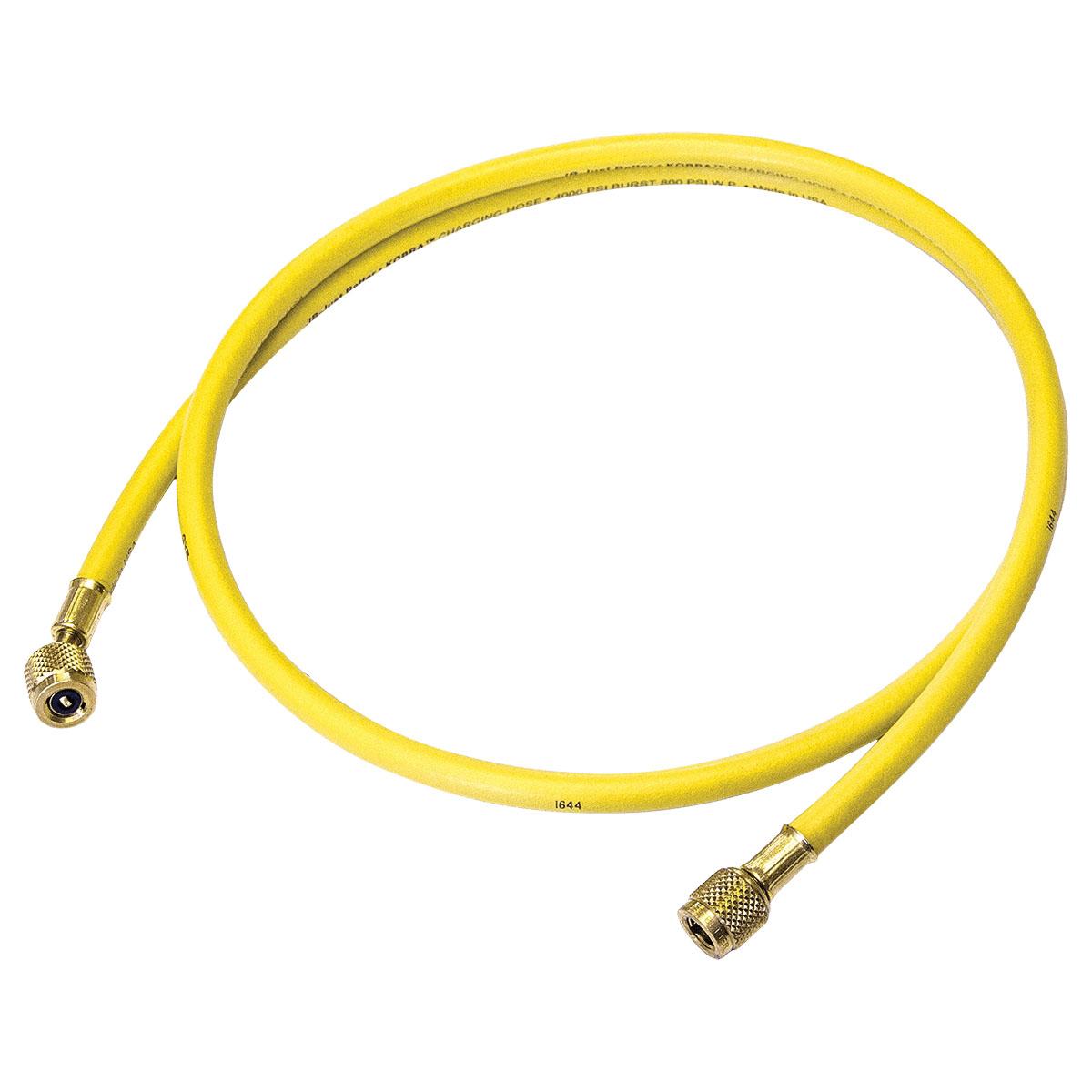 JB Industries KOBRA® CLE-A2L-60Y Gasket Seal Hose With A2L Fitting, 1/4 in Nominal, 60 in L, Yellow