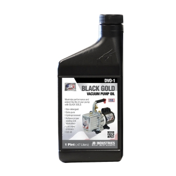 JB Industries BLACK GOLD DVO-1 Vacuum Pump Oil, 1 pt Net Content