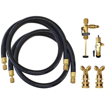 JB Industries ACCELERATOR VL-200 6-Piece Rapid Evacuation Kit, 3/8 x 1/4 in Connection, 48 in Hose Length