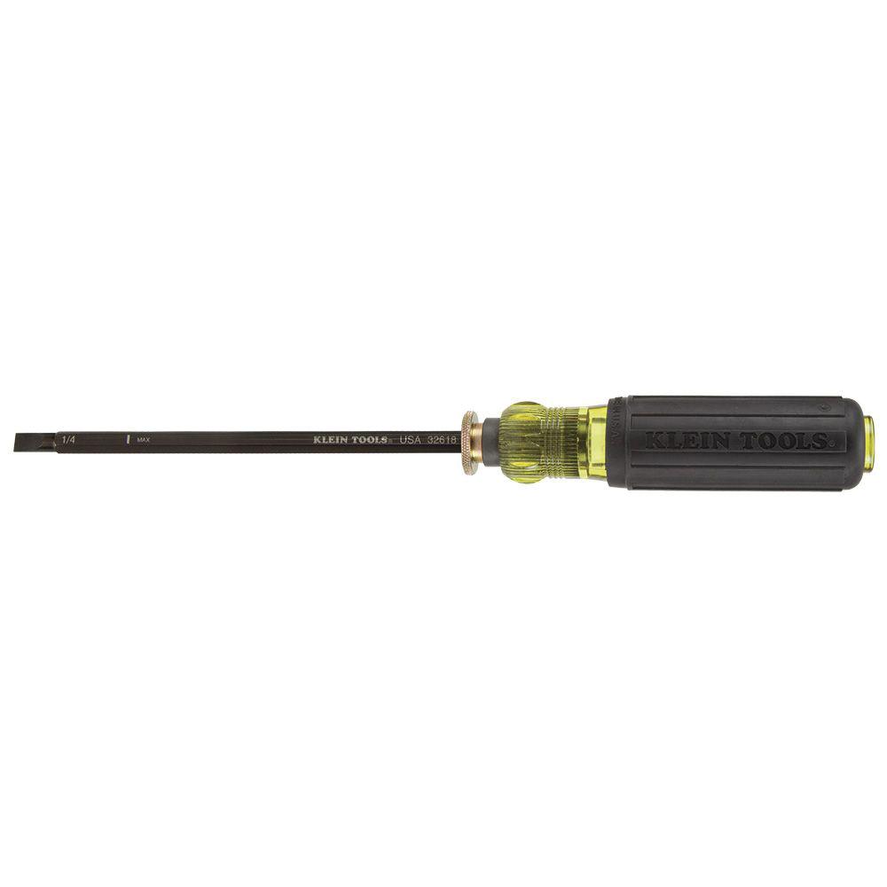 KLEIN TOOLS® 32751 Adjustable Length Screwdriver, Phillips® Point, 1/4 in Point, 13-3/8 in OAL, Cushion Handle