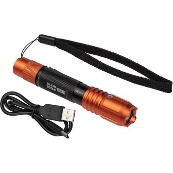 KLEIN TOOLS® 56411 Waterproof Pocket Light With Lanyard, 275 Lumens, Yes Rechargeable, Aluminum, LED Bulb