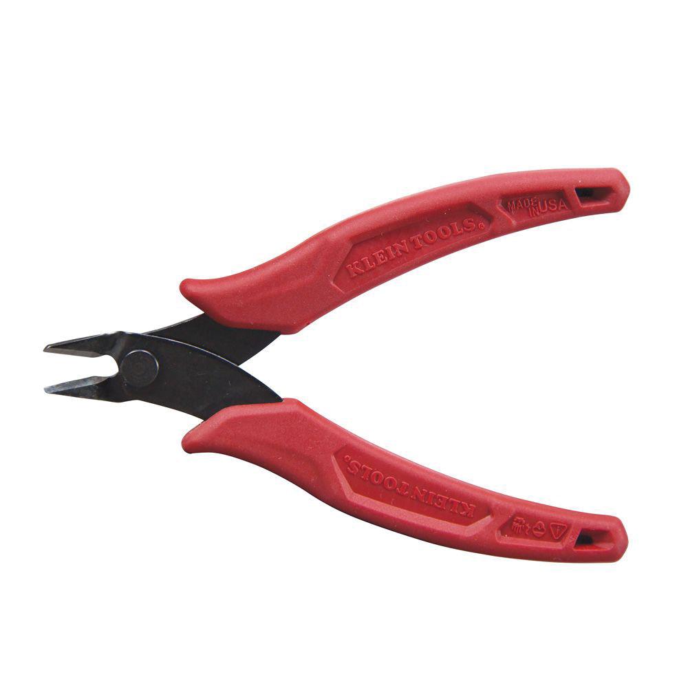 KLEIN TOOLS® D275-5 Diagonal Cutting Plier, 5 in OAL, 18 AWG Cutting Capacity, 9/64 in W Jaw, 13/16 in L Jaw