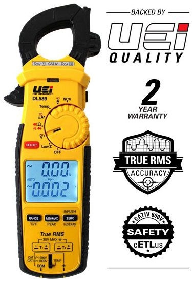 UEi TEST INSTRUMENTS DL589COMBO 600A Trms Clamp Meter