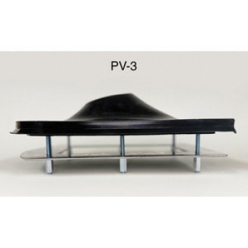 Kozy Kollar PV-3 Roof Flashing Kit, For Pipe Size: 3 in, EPDM, 11 in Base Length, 8 in Base Width, 2-1/2 in Height