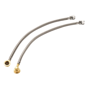 Krowne® 21-444L Flexible Water Line Kit, 22 in Length, Connection Size 1: 1/2 in, Connection Type 1: NPS