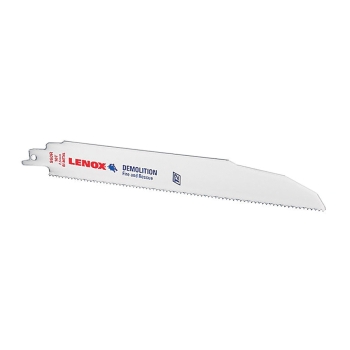 LENOX® T2™ Technology 20597960R Demolition Reciprocating Saw Blade, 0.062 in Thickness, 10 TPI Teeth Per Inch, Bi-Metal