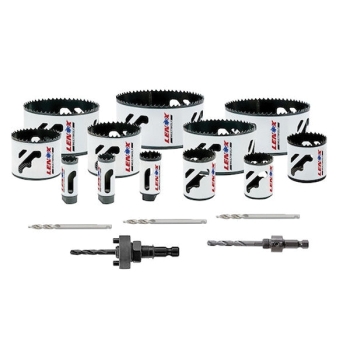 LENOX® 308011200P 17-Piece Plumber Hole Saw Kit, Bi-Metal