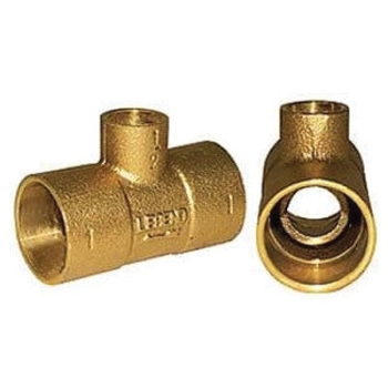 Legend Valve 302-214 Venturi Tee, Tee Fitting, Connection Size 1: 1 in, Connection Type 1: Sweat, Brass