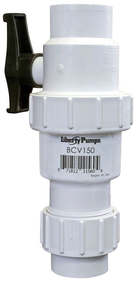 Liberty Pumps BCV150 1-1/2" Ball / Check Valve Hd PVC