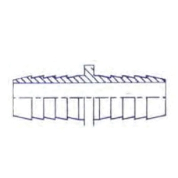 MA-LINE MA-22031 Connector, Connector Fitting, Connection Size 1: 1/4 in, Connection Type 1: Barbed