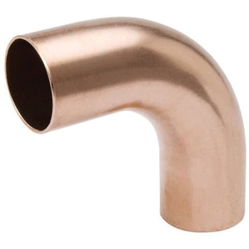 MUELLER INDUSTRIES W02650 Long Radius 90 deg Elbow, Elbow Fitting, Connection Size 1: 1-1/4 in, 90 deg Angle, Copper
