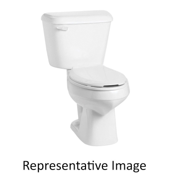 Mansfield® 135010007 Toilet Bowl, Hybrid Flapper Flush, 15 in Bowl Height, Glaze, 2 in, 12 in Rough-In, Vitreous China