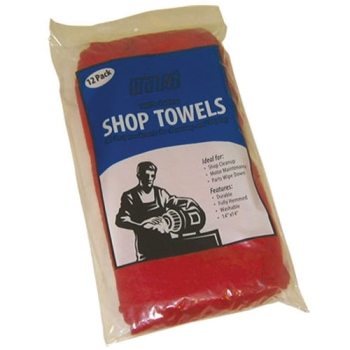 Mars® M79027 Shop Towel, Red, Cotton, 15 in Length, 15 in Width
