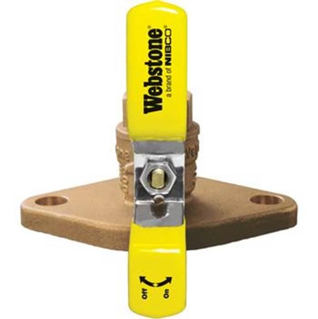Webstone H-40406 1-1/2" FIPS Isolator Ball Valve with Flange per Each