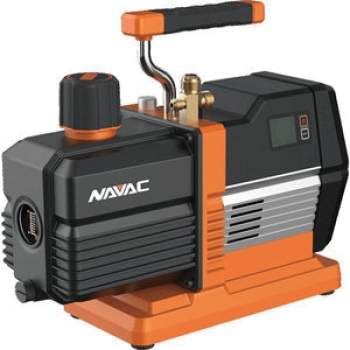 Navac NRP8DI Smart Vacuum Pump, 8 cfm, 15 um Vacuum, 2 Stages, 115 V, 3/4 hp Motor HP, 1/4 in, 3/8 in, 1/2 in Connection