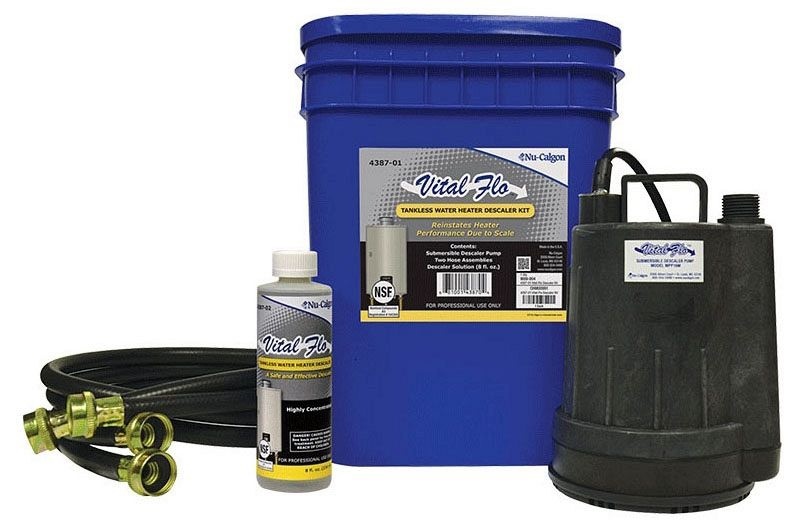 Nu-Calgon 4387-01 Calgon Vital-Flo Tankless Water Heater Descaler Kit