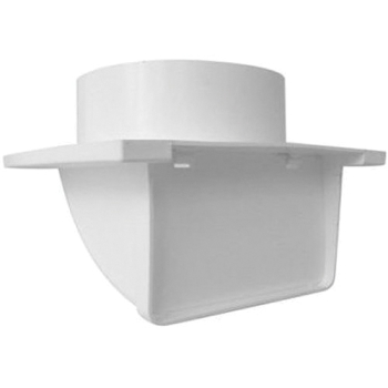 PrimexVents SV401 Soffit Vent, 7 in Width, 7 in Height, For Duct Size: 4 in, Polymer Resin, Snow White