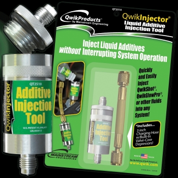 QwikProducts™ by Mainstream Engineering QwikInjector® QT2510 Liquid Injection Tool, R-410A Refrigerant, 1/2 oz Capacity
