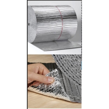 Reflectix HVBP60050 Duct Insulation, R6 R-Value, 5/16 in Thickness, 5 ft Width, 50 ft Length, Aluminum/Polyethylene